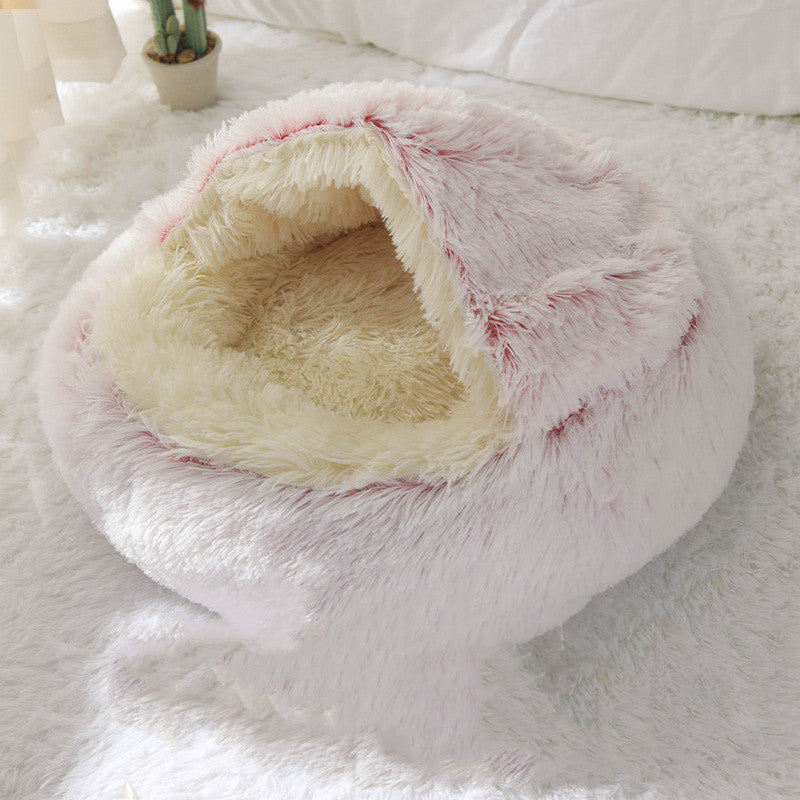 Cozy Crystal Velvet Cat Cave