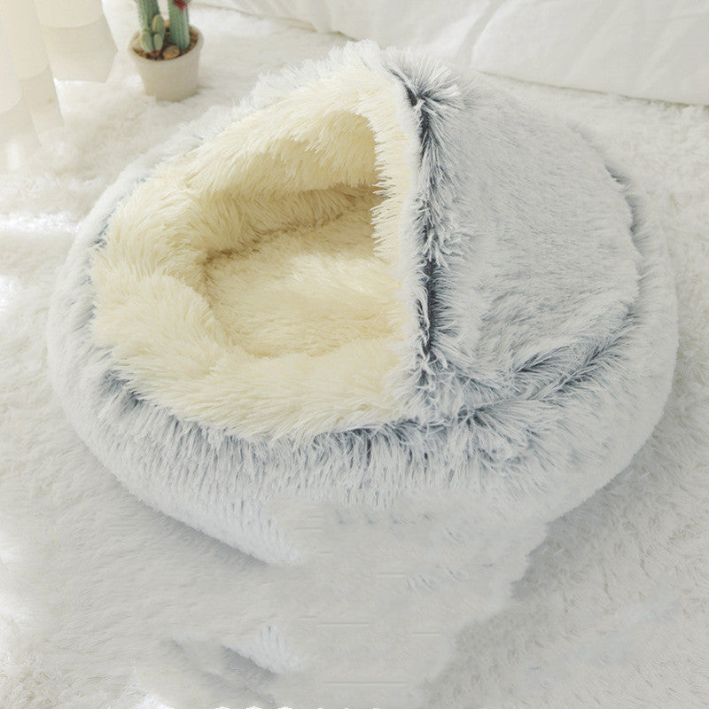 Cozy Crystal Velvet Cat Cave