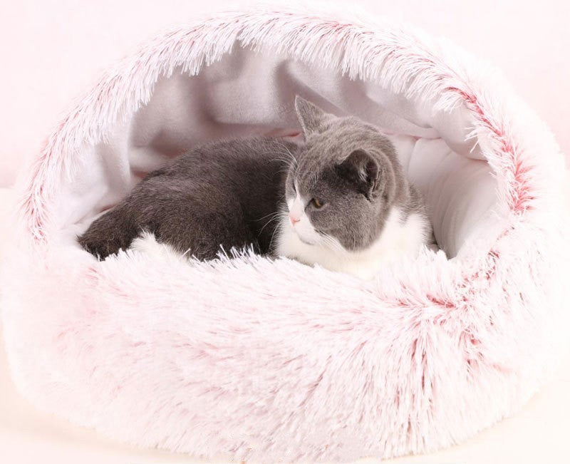 Cozy Crystal Velvet Cat Cave